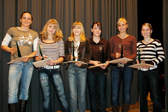 (v.l.) Nina Hatzy, Johanna Valdix, Annkatrin Lütt, Jana Marie Thies, Svea Meyn, Kim Berthold