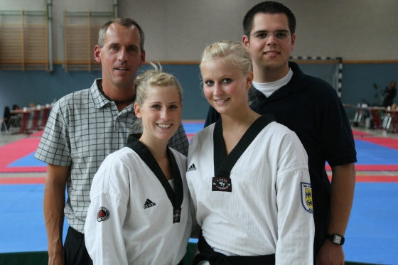 Die Bushido-Trainer in Lehrte (v.l.): Harry Berthold, Kim Berthold, Svea Meyn und Malte Mergner.